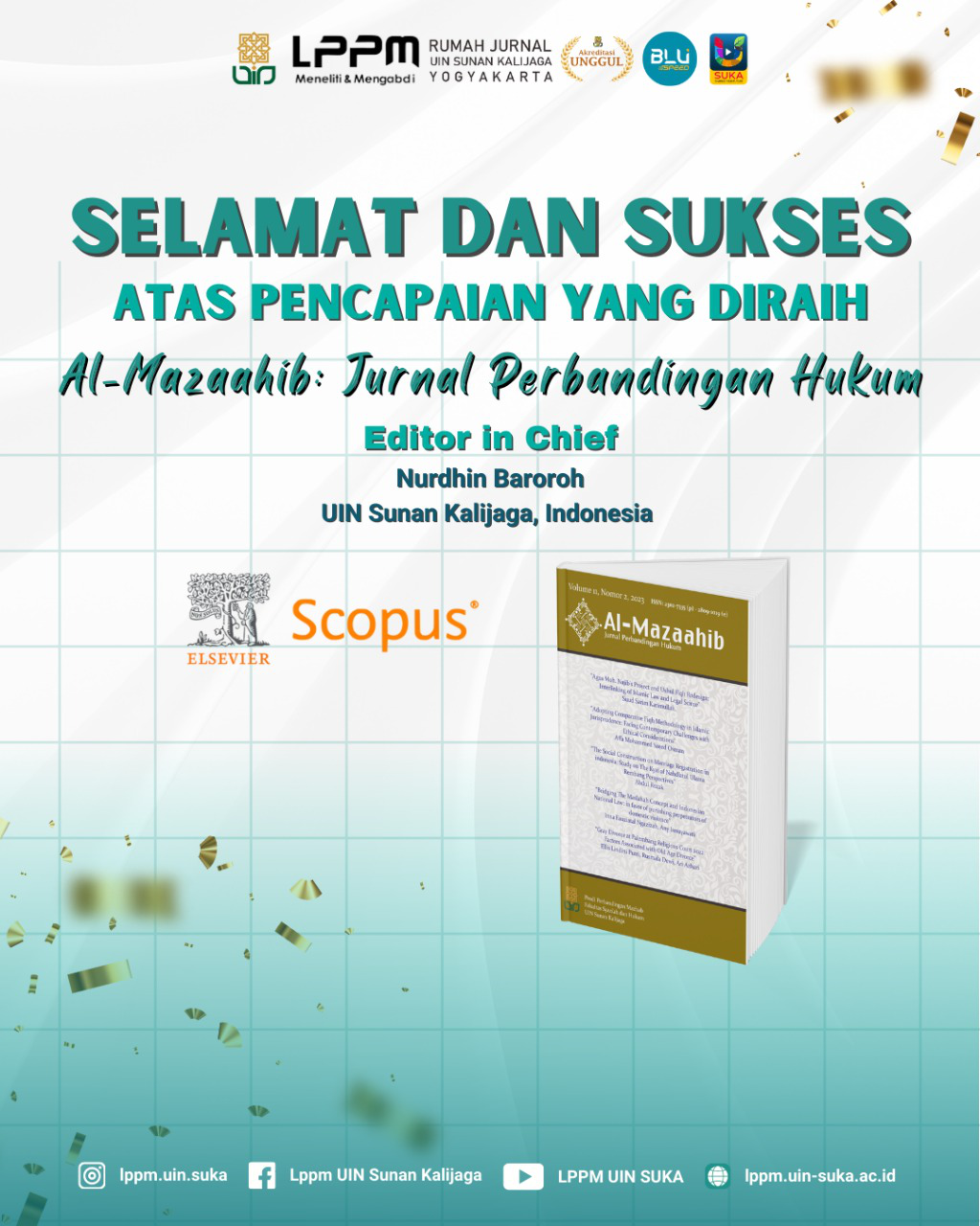 Al-Mazaahib: Jurnal Perbandingan Hukum Resmi Terindeks Scopus