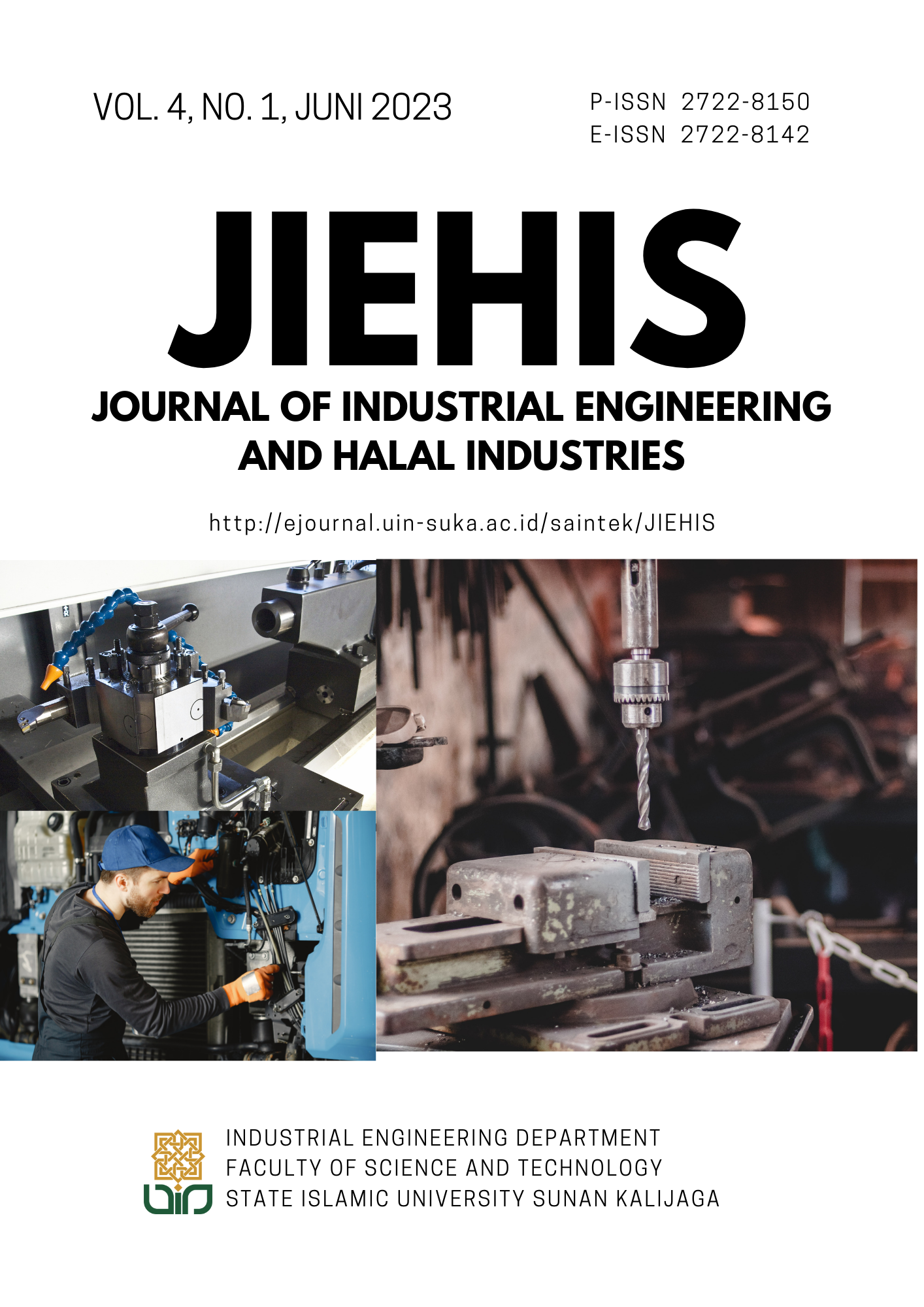 					View Vol. 4 No. 1 (2023): Journal of Industrial Engineering and Halal Industries (JIEHIS)
				