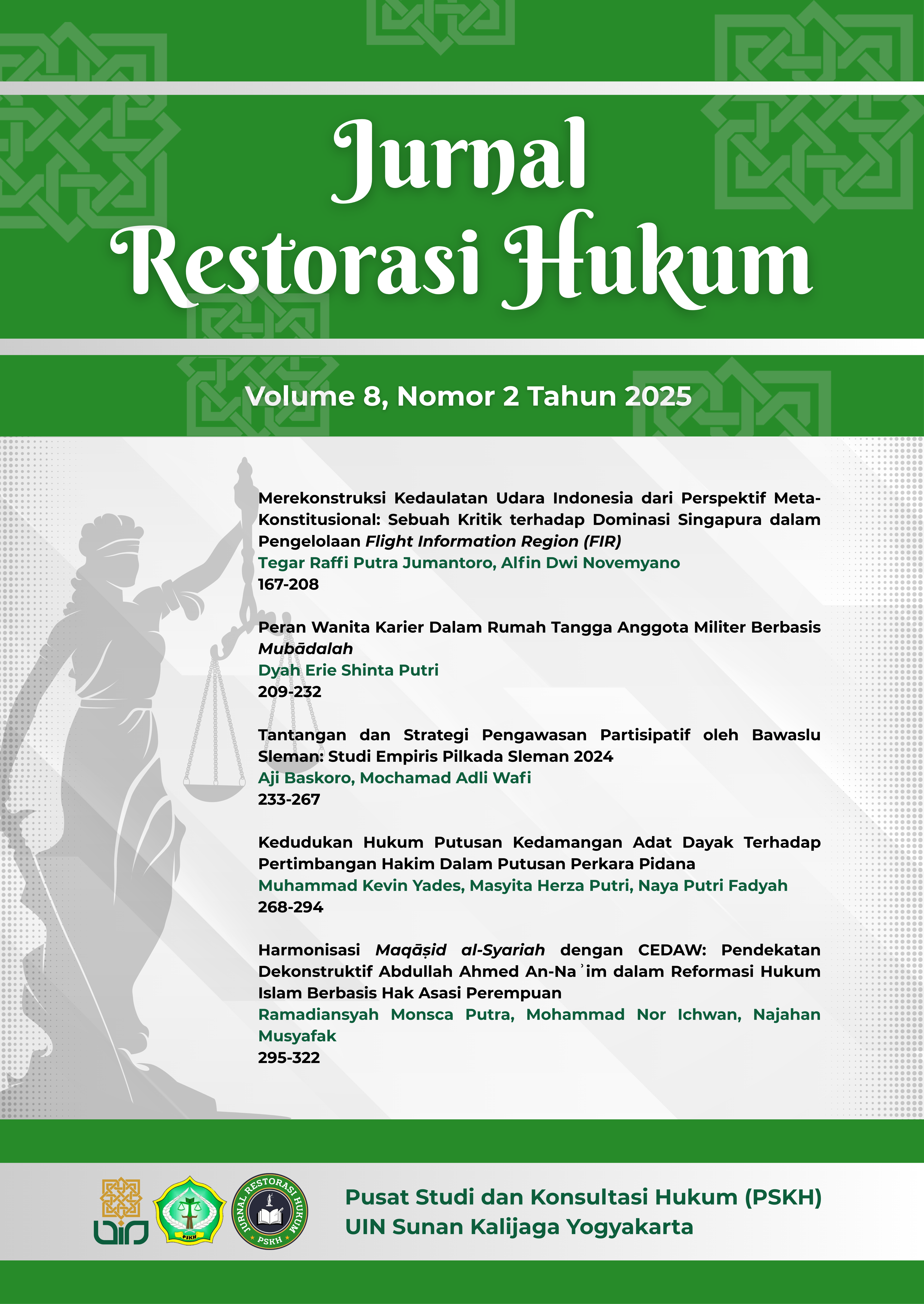 					View Vol. 8 No. 2 (2025): Jurnal Restorasi Hukum
				